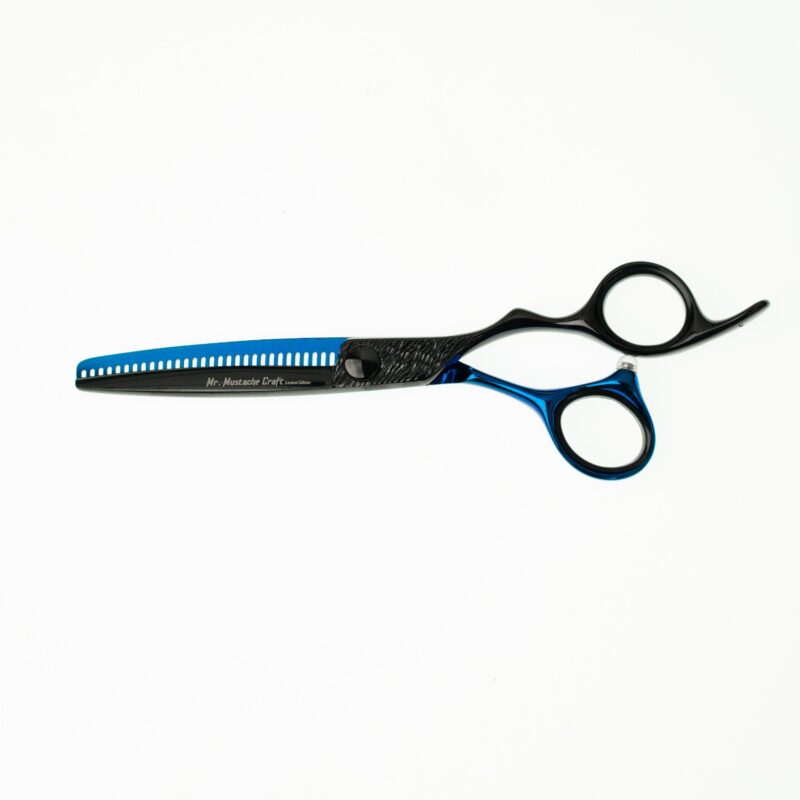 Degażówki Fryzjerskie Mr Mustache Craft Black-Blue 5,5" / 6,0"